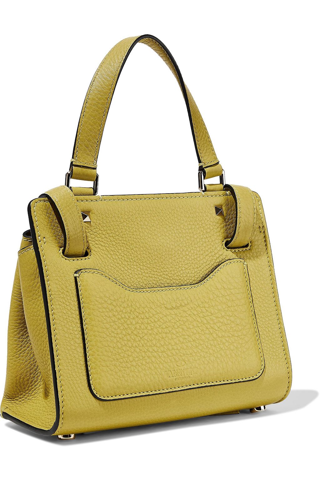 VALENTINO GARAVANI Joylock textured-leather shoulder bag