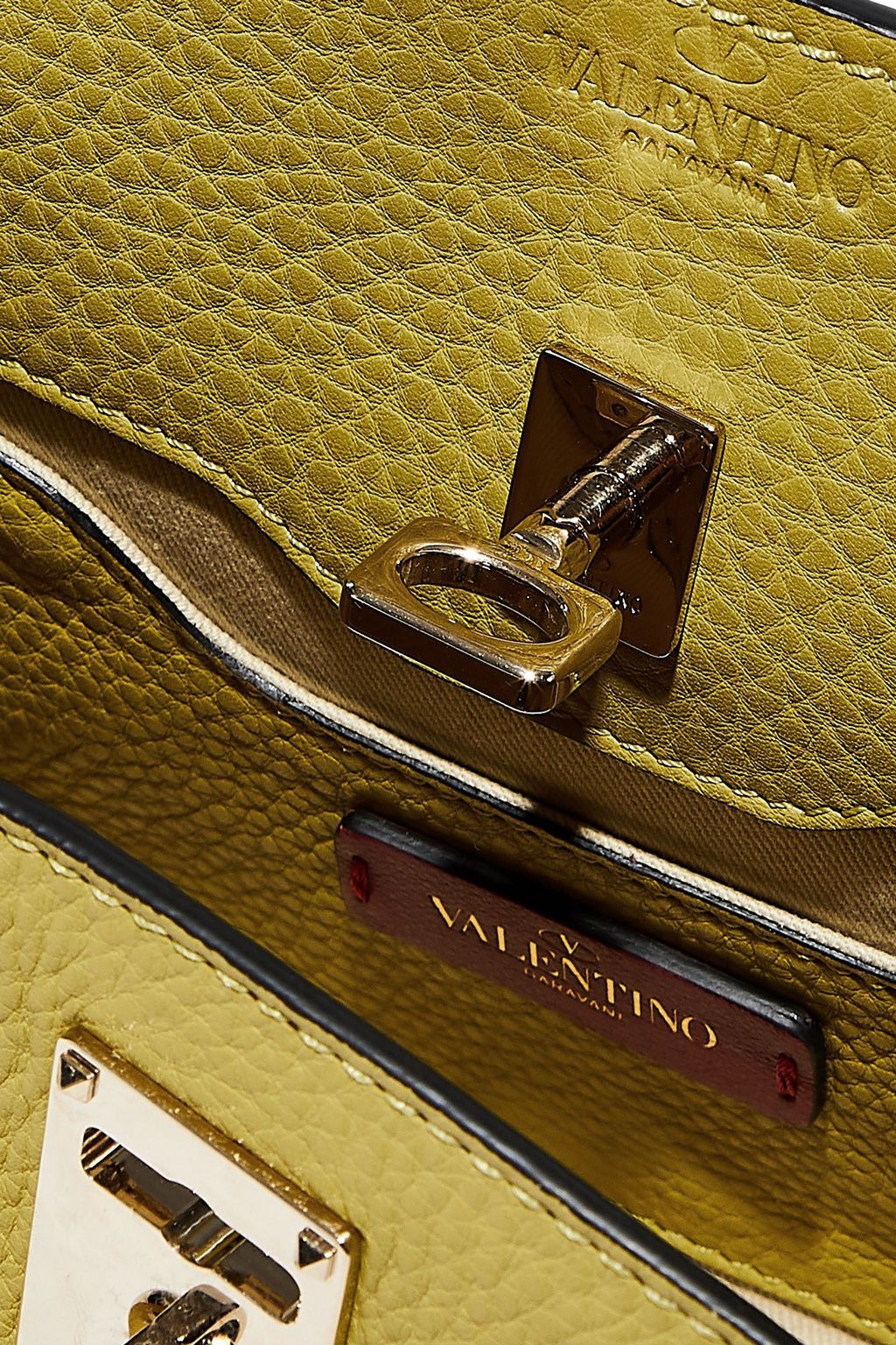 VALENTINO GARAVANI Joylock textured-leather shoulder bag
