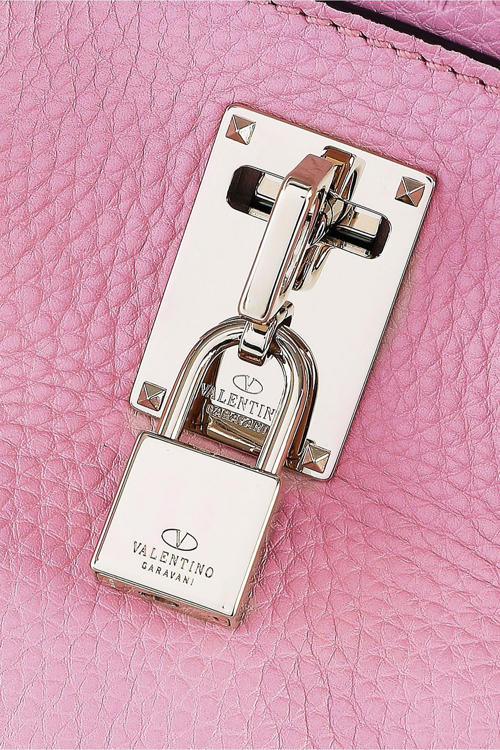 VALENTINO GARAVANI Joylock textured-leather shoulder bag