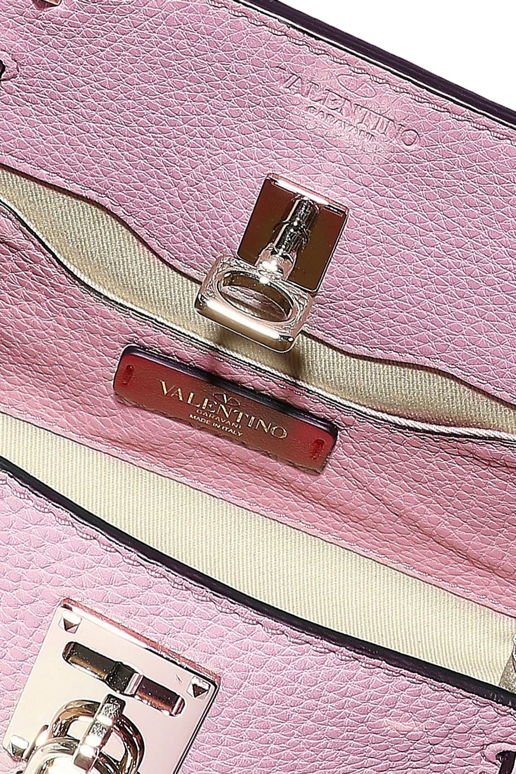 VALENTINO GARAVANI Joylock textured-leather shoulder bag
