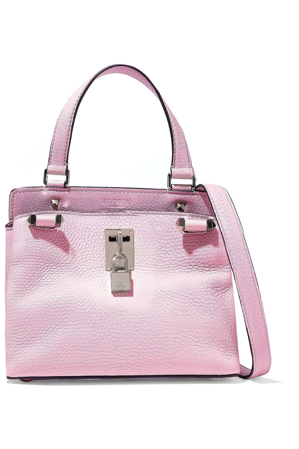 VALENTINO GARAVANI Joylock textured-leather shoulder bag