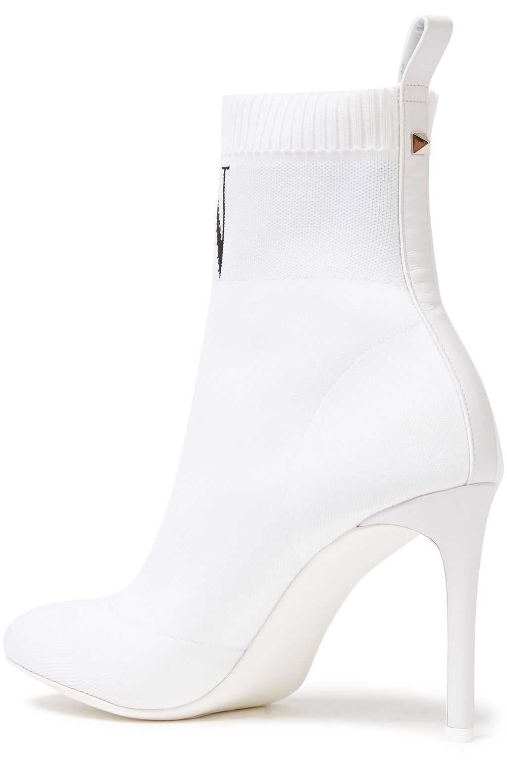 VALENTINO GARAVANI Sock Boots aus Stretch-Strick mit Jacquard-Besatz