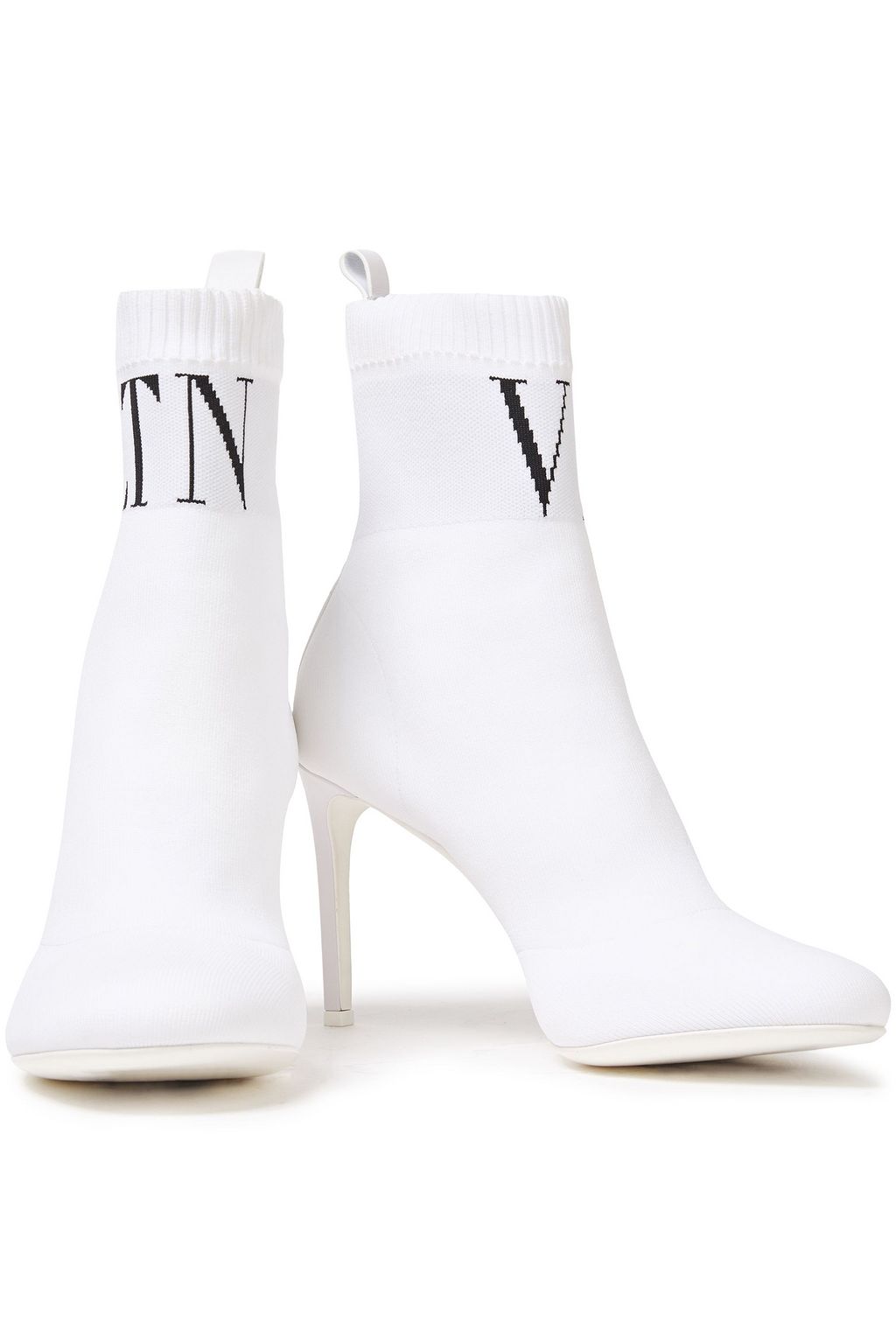 VALENTINO GARAVANI Sock Boots aus Stretch-Strick mit Jacquard-Besatz