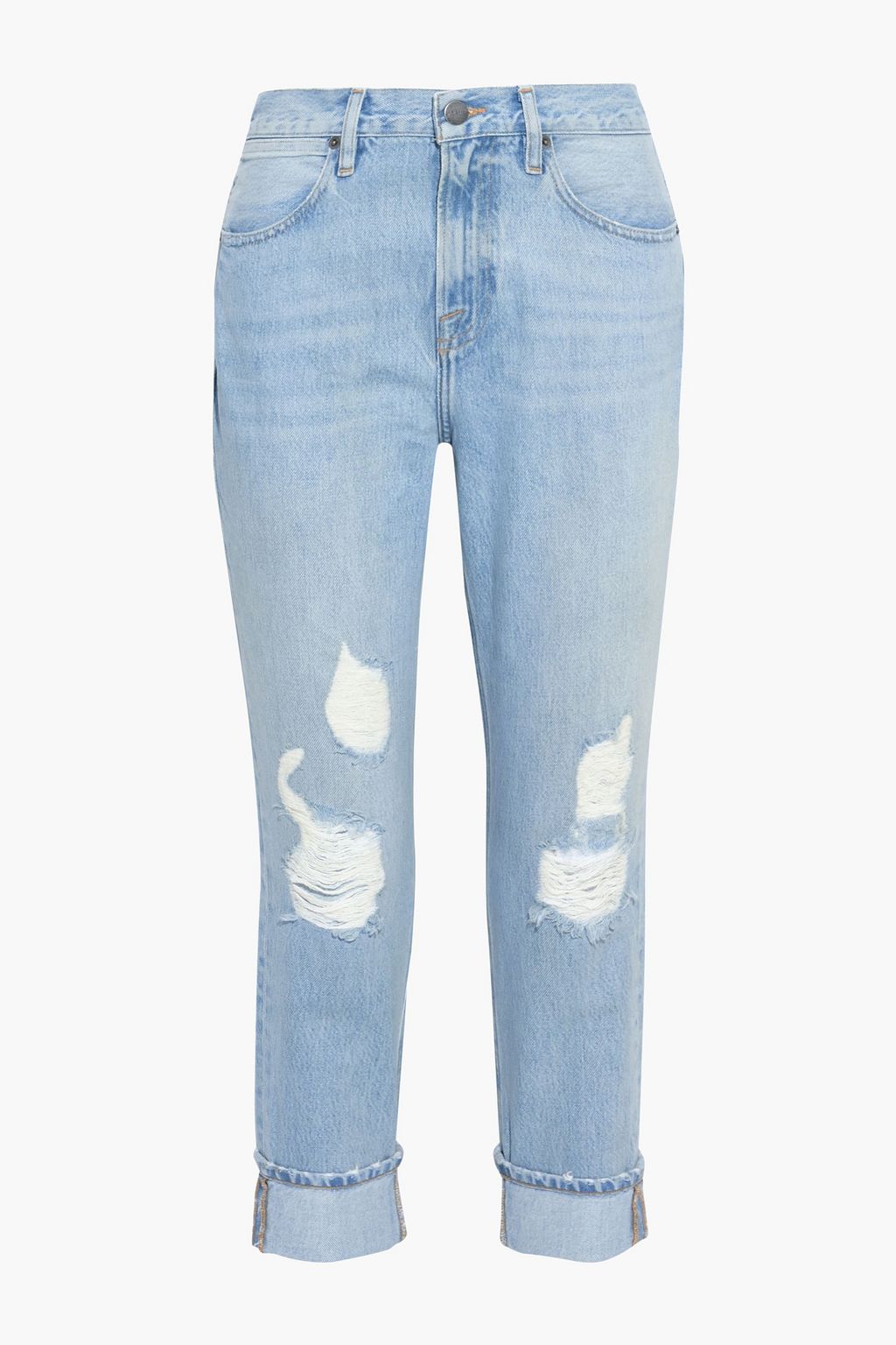 Light denim Le Pegged cropped 