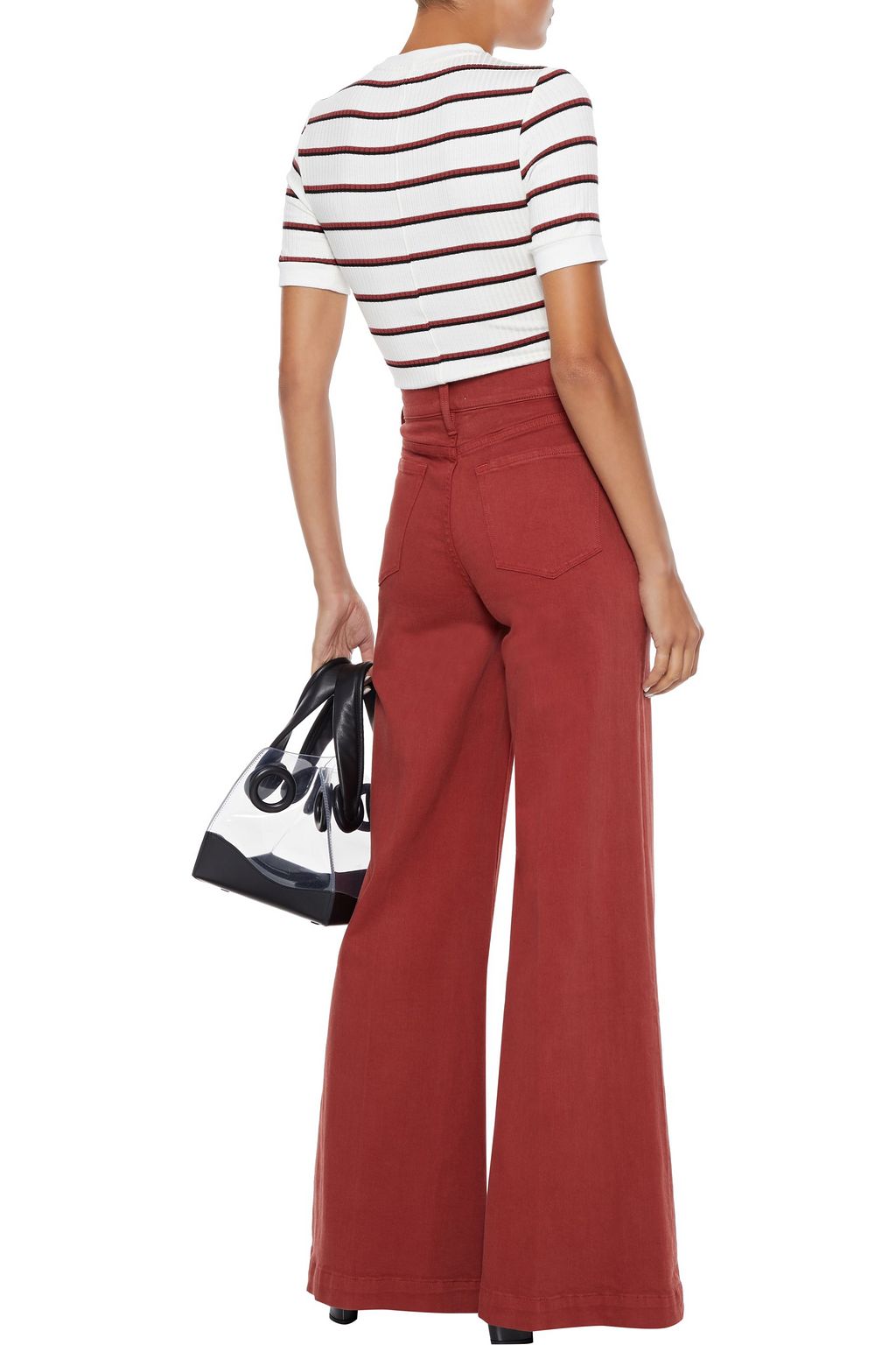FRAME Le Palazzo high-rise wide-leg jeans
