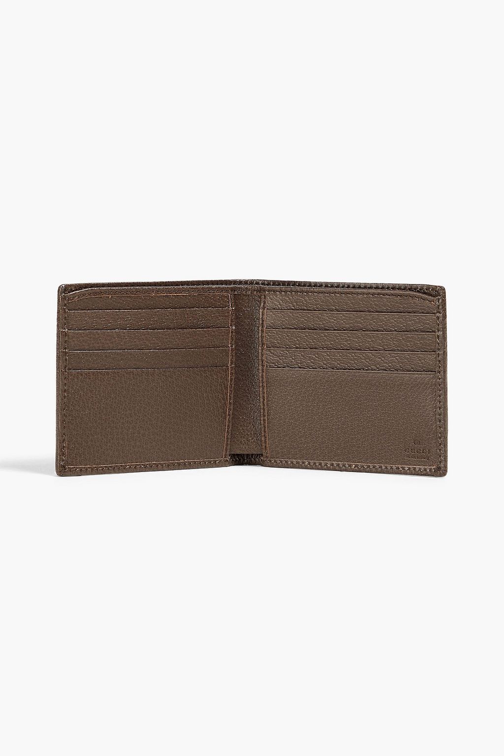 GUCCI Ophidia webbing-trimmed logo-print coated-canvas and leather wallet