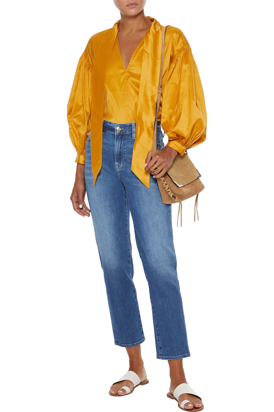 Frame Le Nouveau Straight Cropped High 