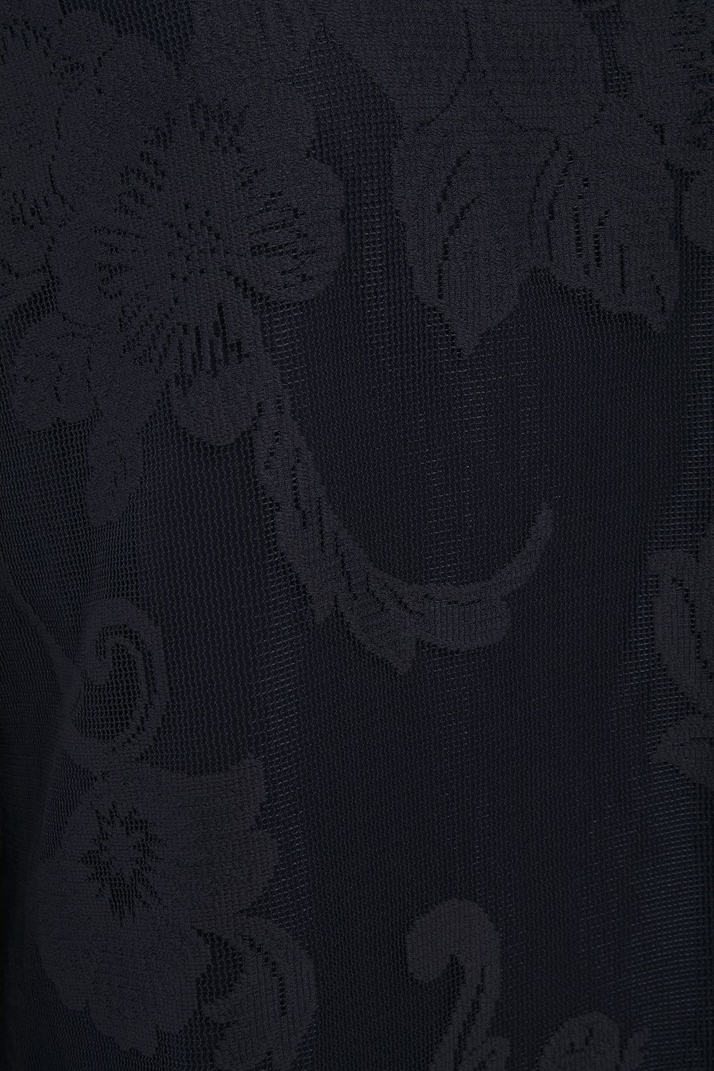 SEE BY CHLOÉ Crepe de chine-paneled embroidered mesh top