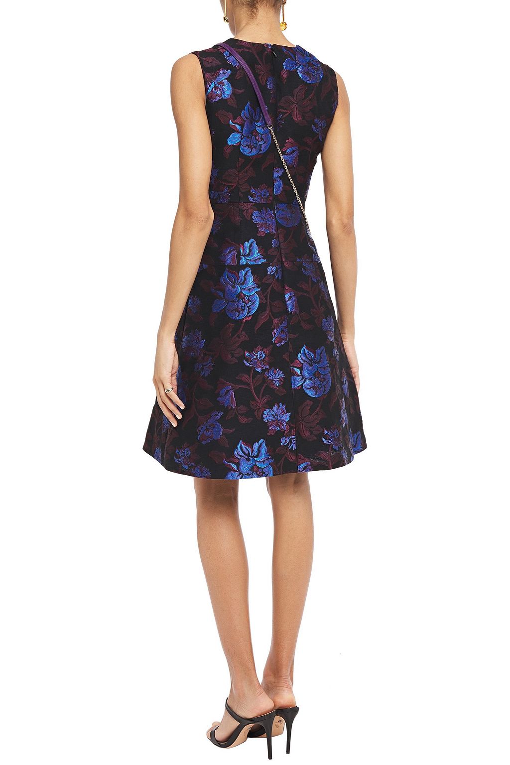 ERDEM Flared floral-jacquard dress