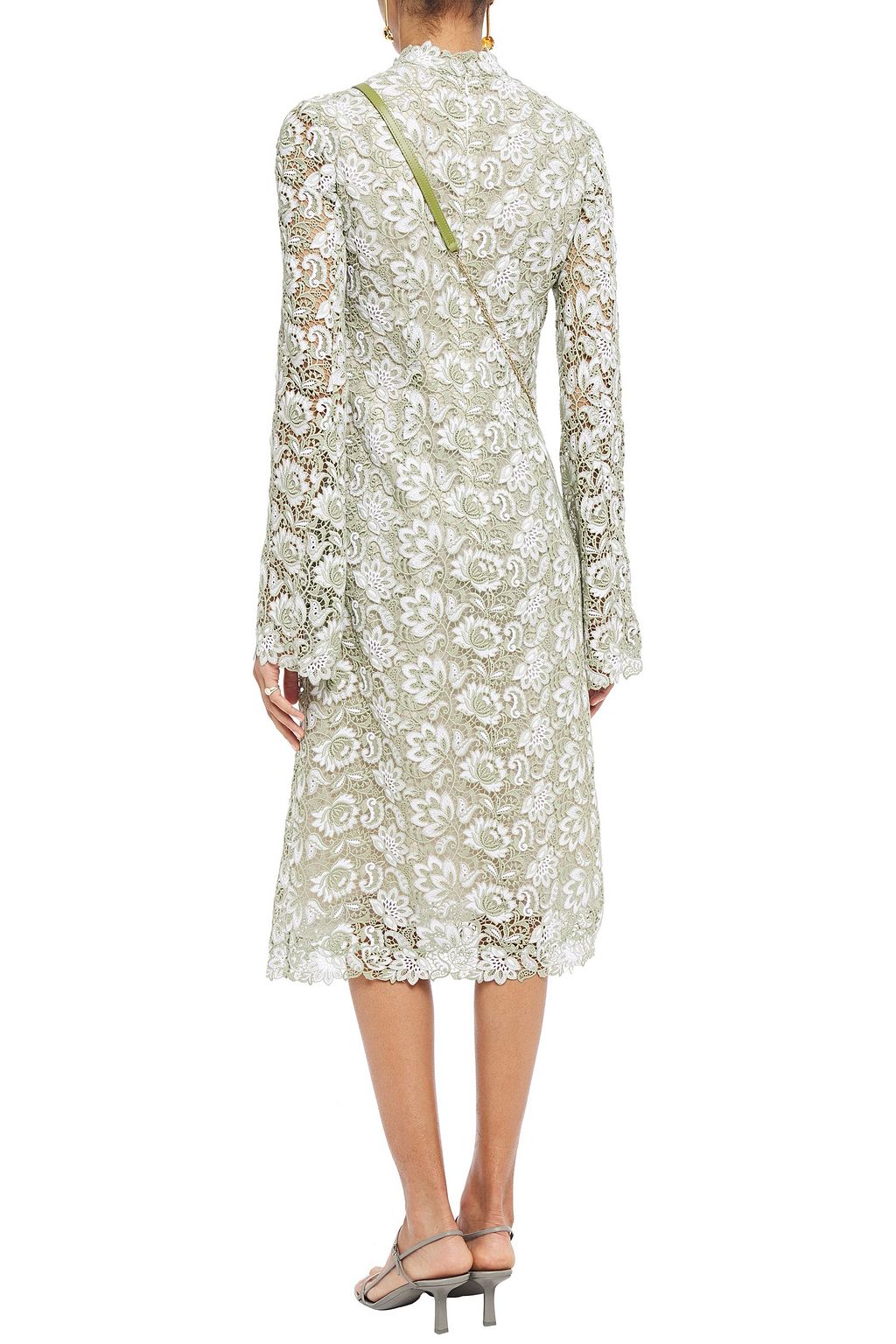 ERDEM Cotton guipure lace midi dress