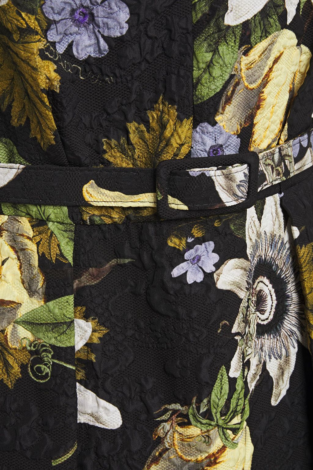 ERDEM Kuni pleated cloqué-jacquard midi dress