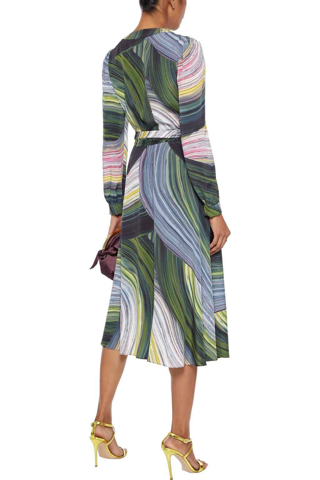 natalie print midi dress
