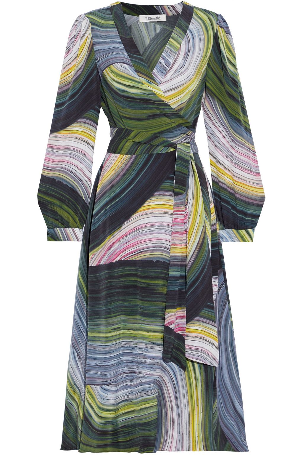 natalie print midi dress