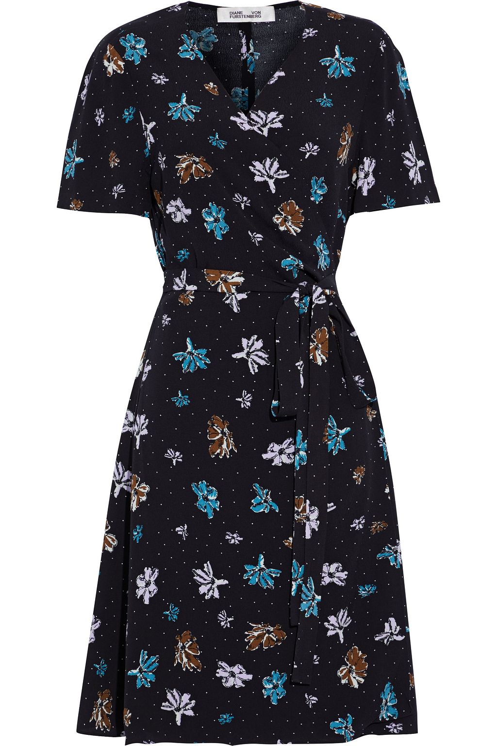savilla mini wrap dress