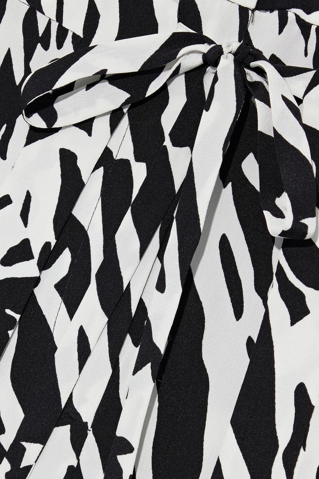 DIANE VON FURSTENBERG Jeanette zebra-print silk crepe de chine wide-leg pants