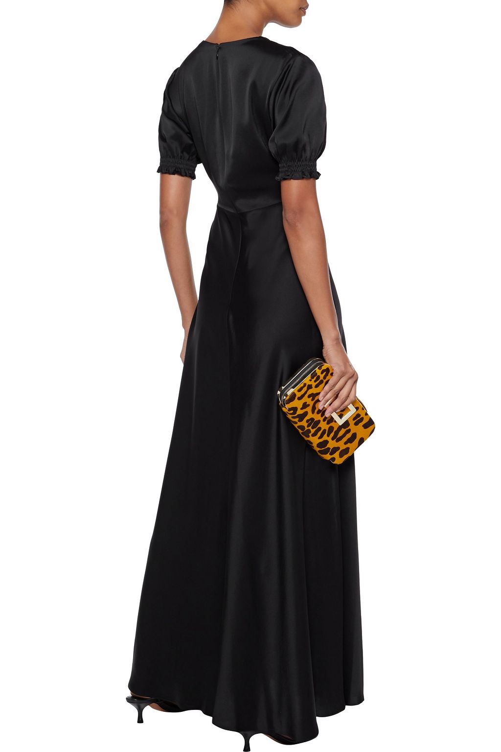 DIANE VON FURSTENBERG Avianna gathered satin gown