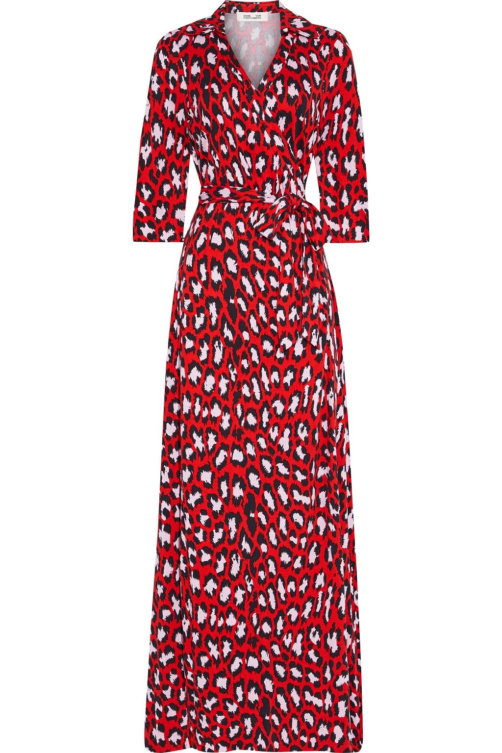 dvf maxi wrap dress