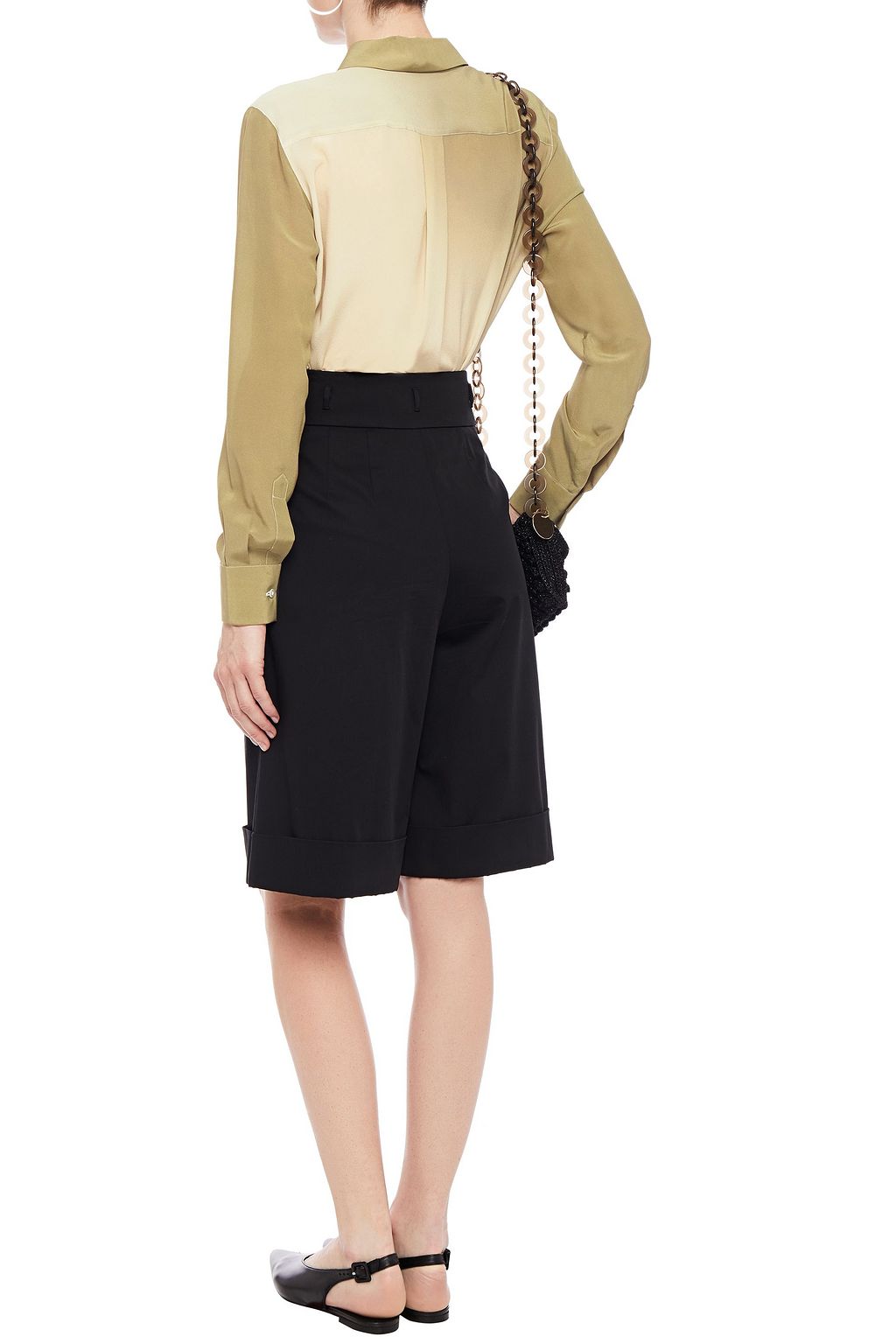 VALENTINO GARAVANI Dégradé printed silk crepe de chine shirt