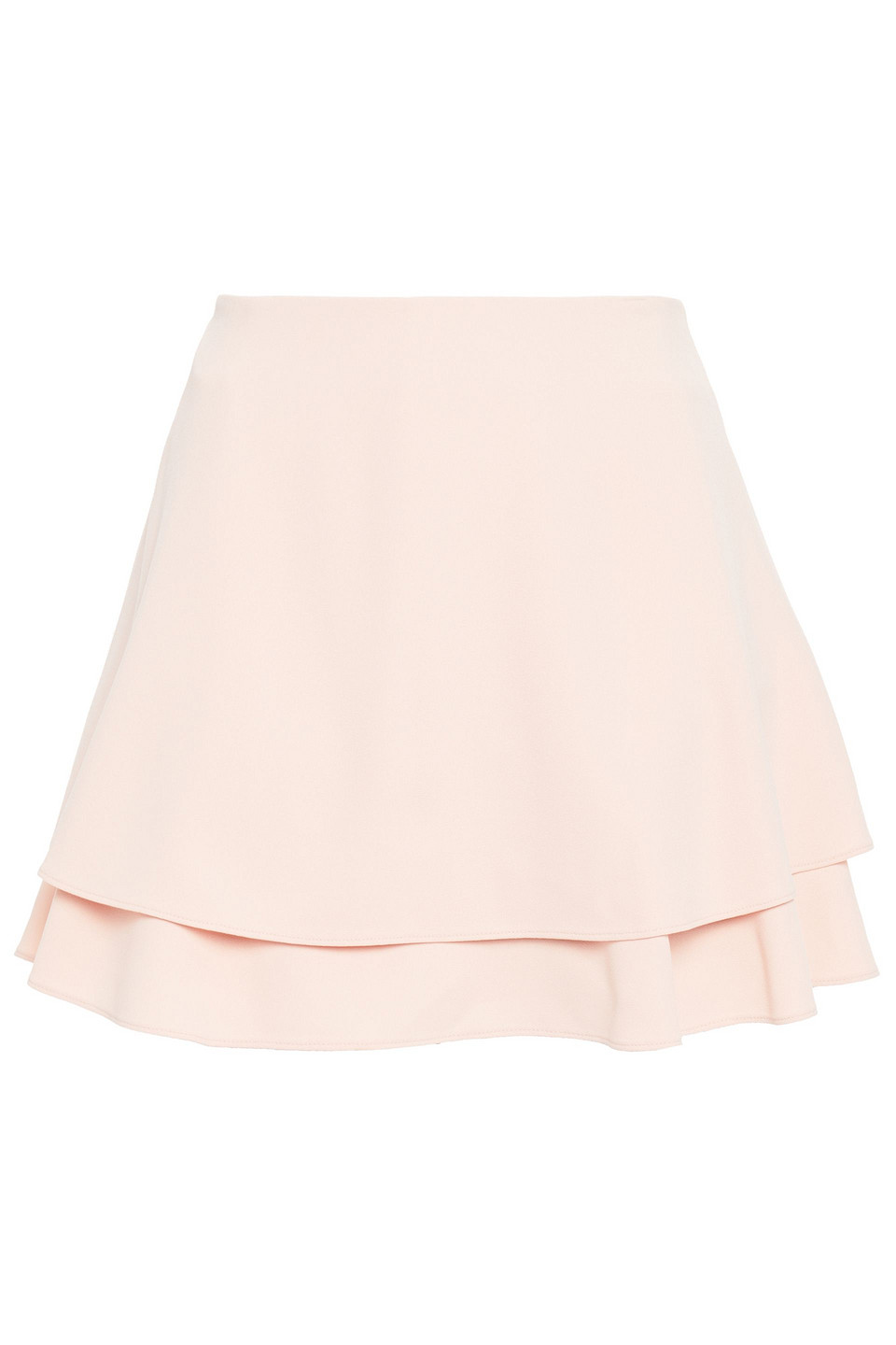 Alice + Olivia Woman Layered  Crepe Shorts Blush Size 2