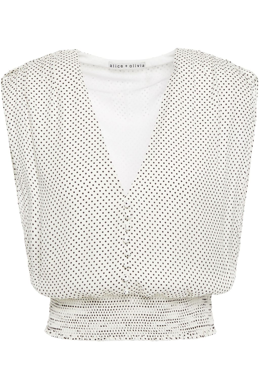 alice and olivia polka dot top