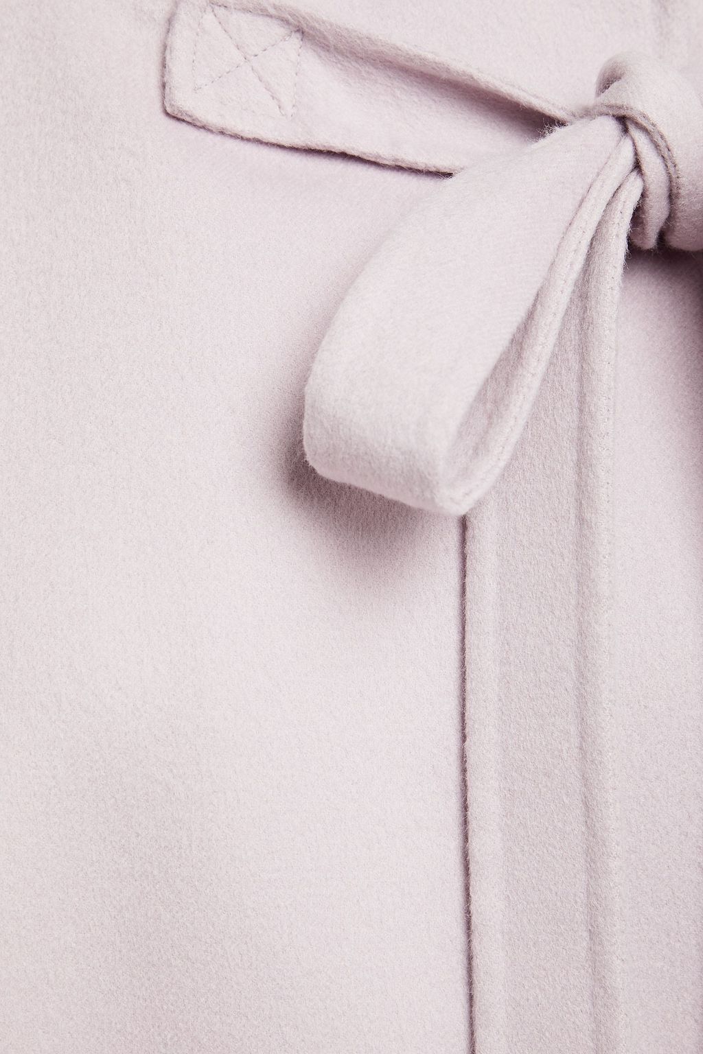VALENTINO GARAVANI Bow-detailed wool and cashmere-blend felt hooded coat