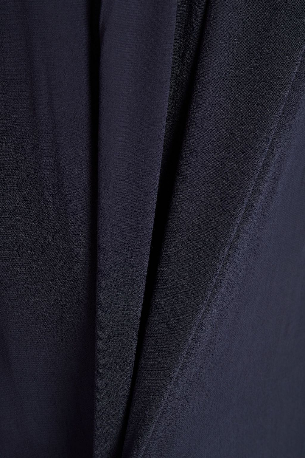 SEE BY CHLOÉ Broderie anglaise-trimmed crepe de chine dress