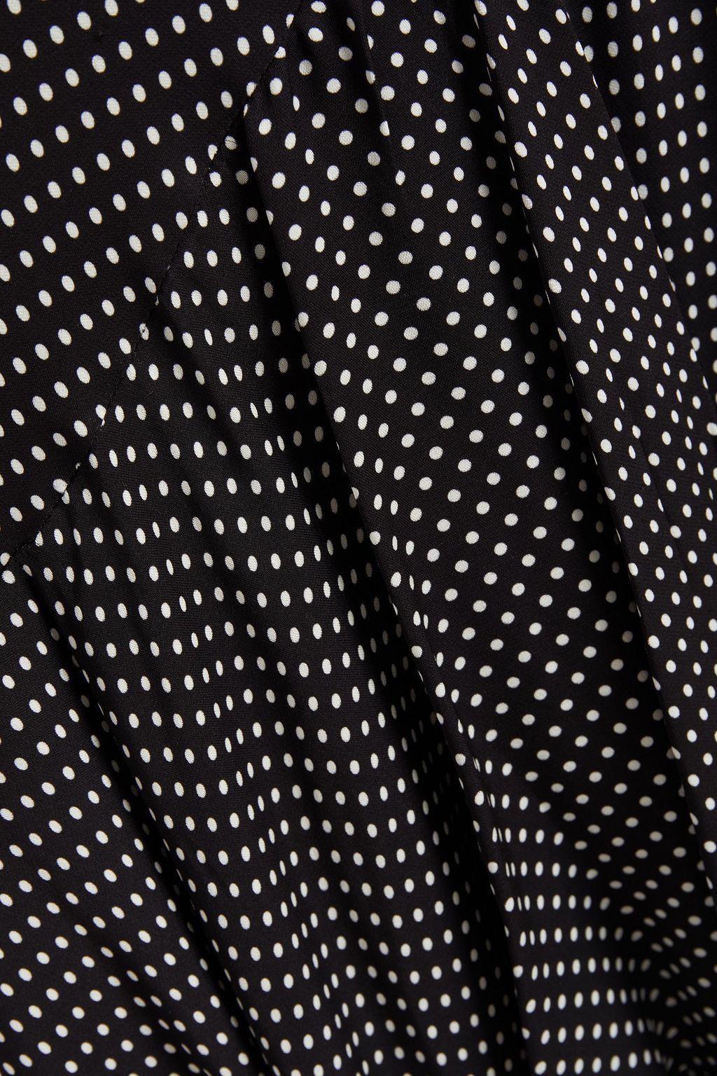 ALICE + OLIVIA Ginger asymmetric ruffled polka-dot crepe dress