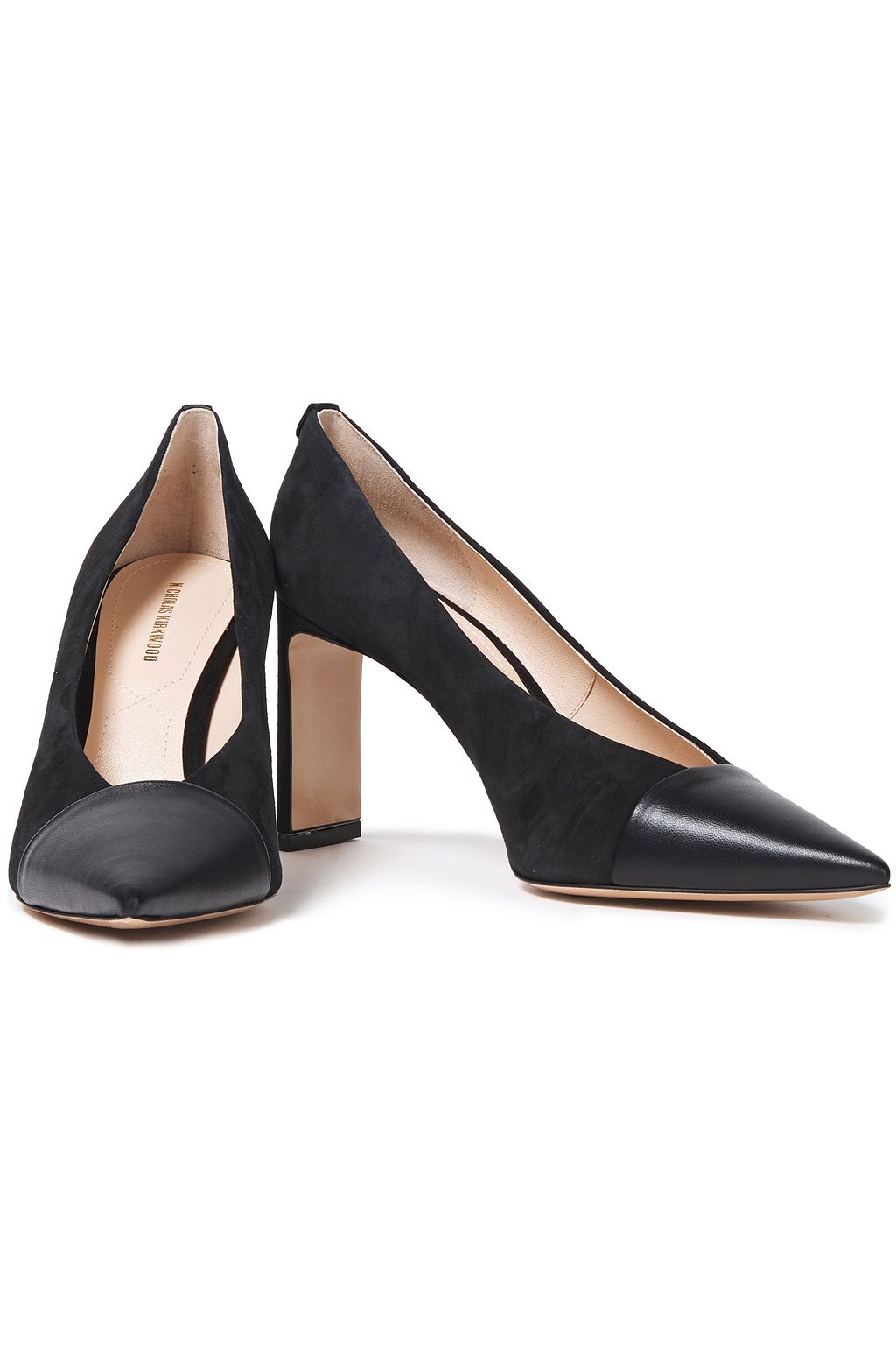 NICHOLAS KIRKWOOD Leather and suede pumps