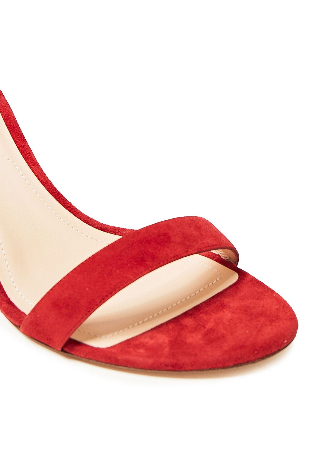 NICHOLAS KIRKWOOD Mia faux pearl-embellished suede sandals