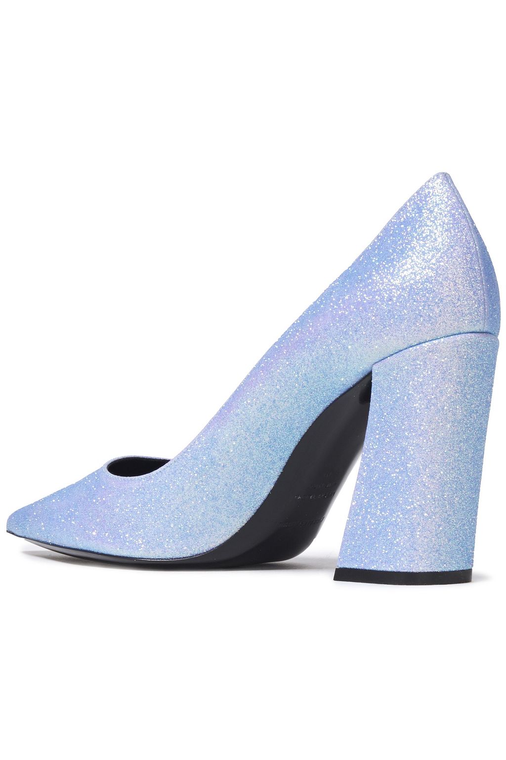 NICHOLAS KIRKWOOD Faux pearl-embellished glittered leather pumps
