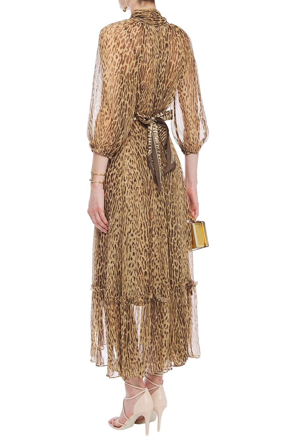 ZIMMERMANN Pussy-bow floral-print silk-georgette maxi dress