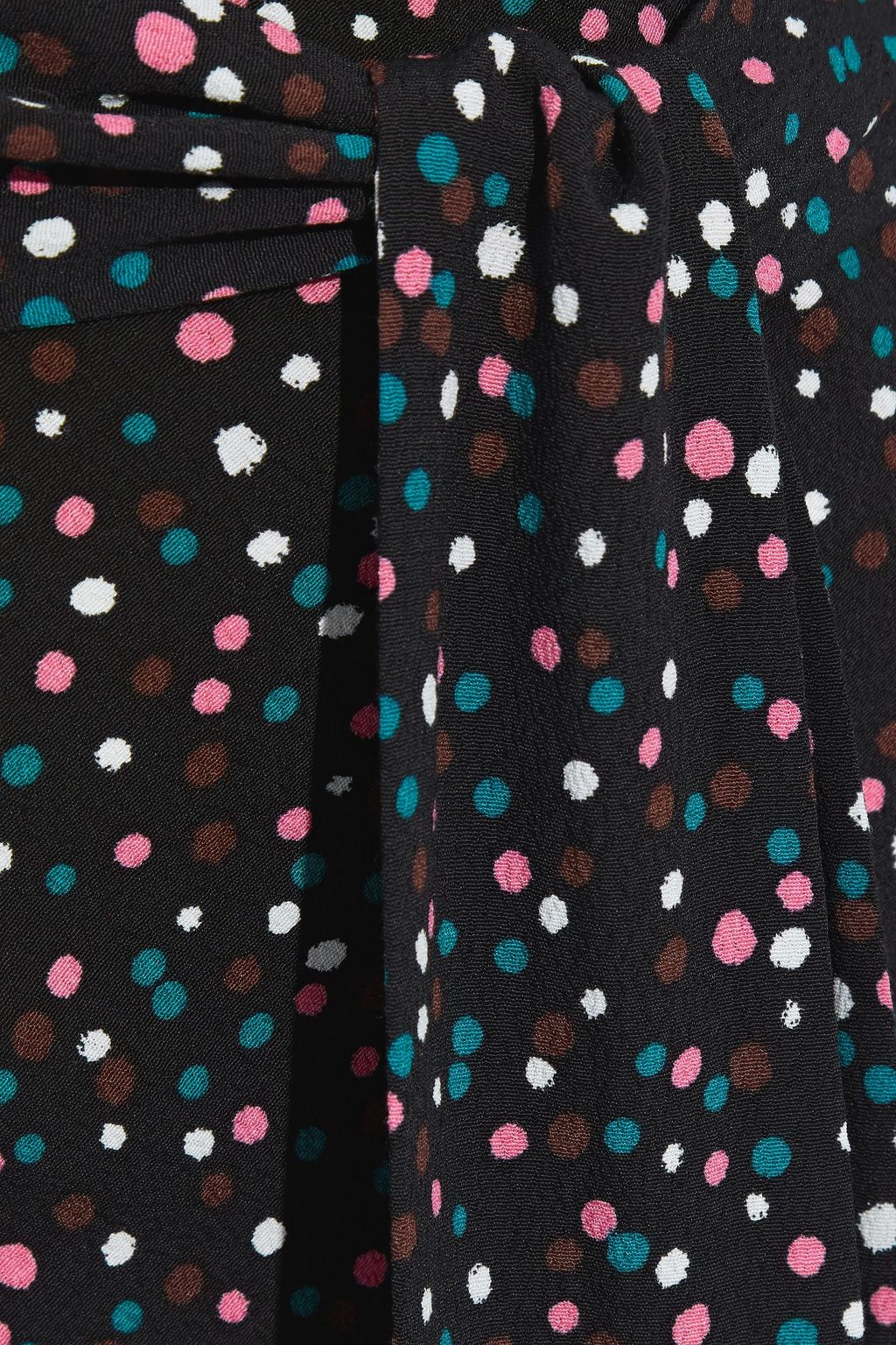 DIANE VON FURSTENBERG Lesley belted printed crepe midi skirt