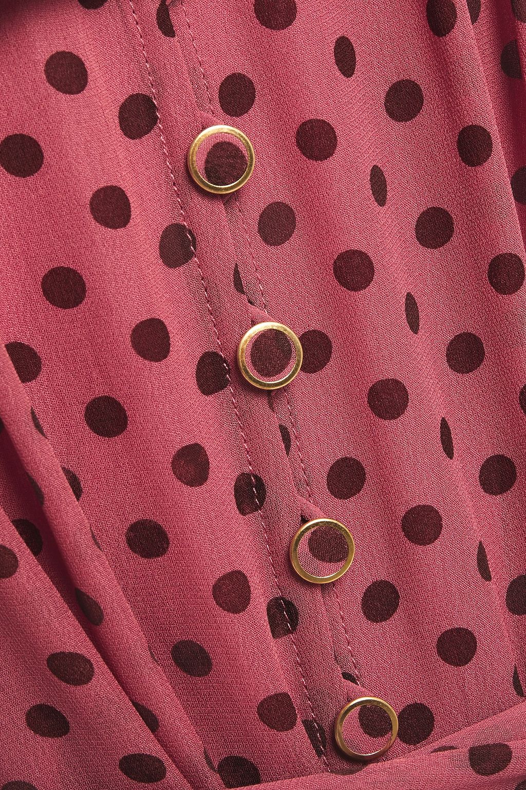 ZIMMERMANN Espionage pussy-bow polka-dot georgette mini dress