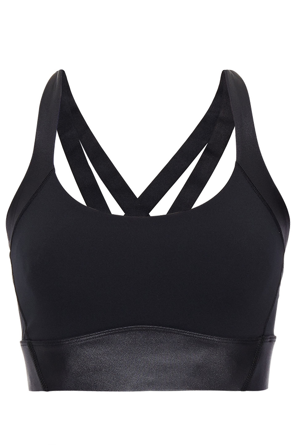 all access - stretch sports bra - black - xl