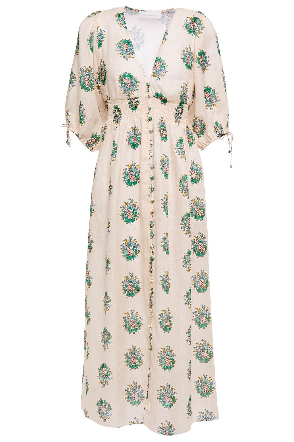 zimmermann floral linen dress