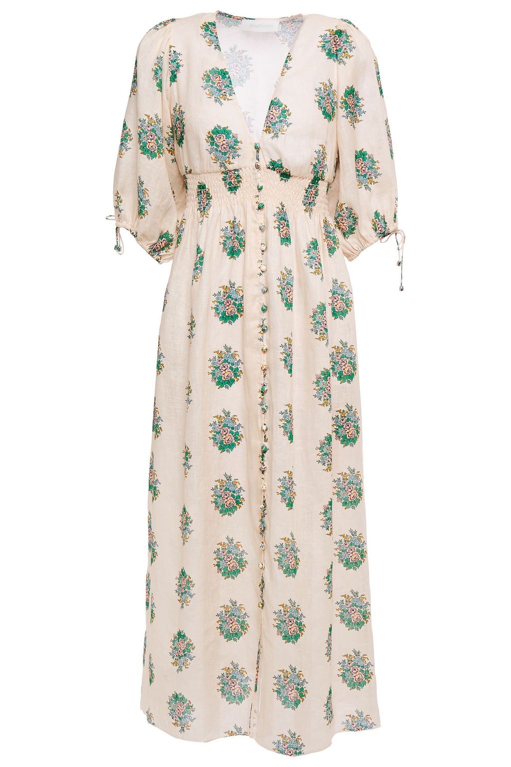 zimmermann floral linen dress