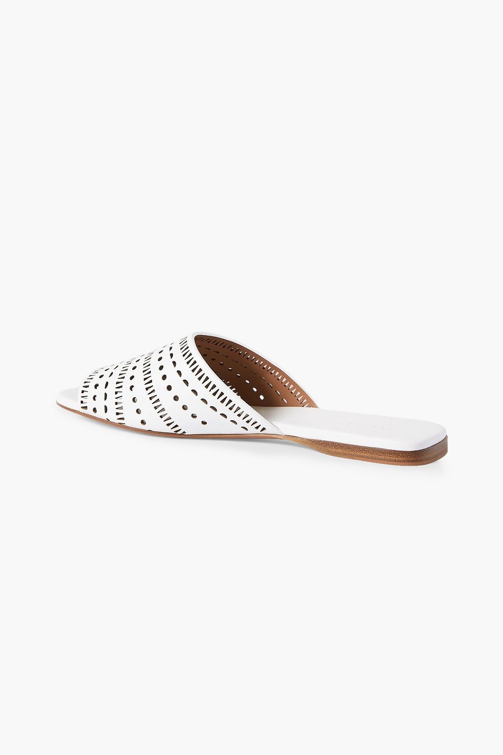 ALAÏA Laser-cut leather slides