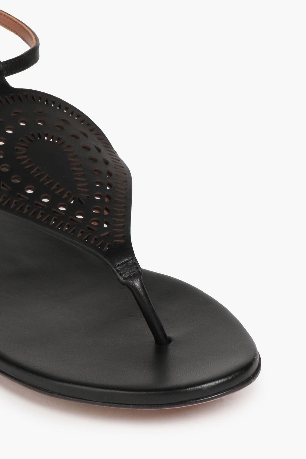 ALAÏA Laser-cut leather sandals