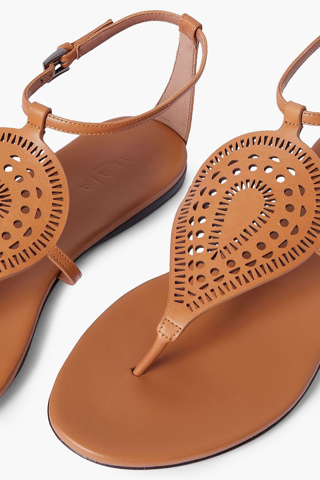 ALAÏA Laser-cut leather sandals
