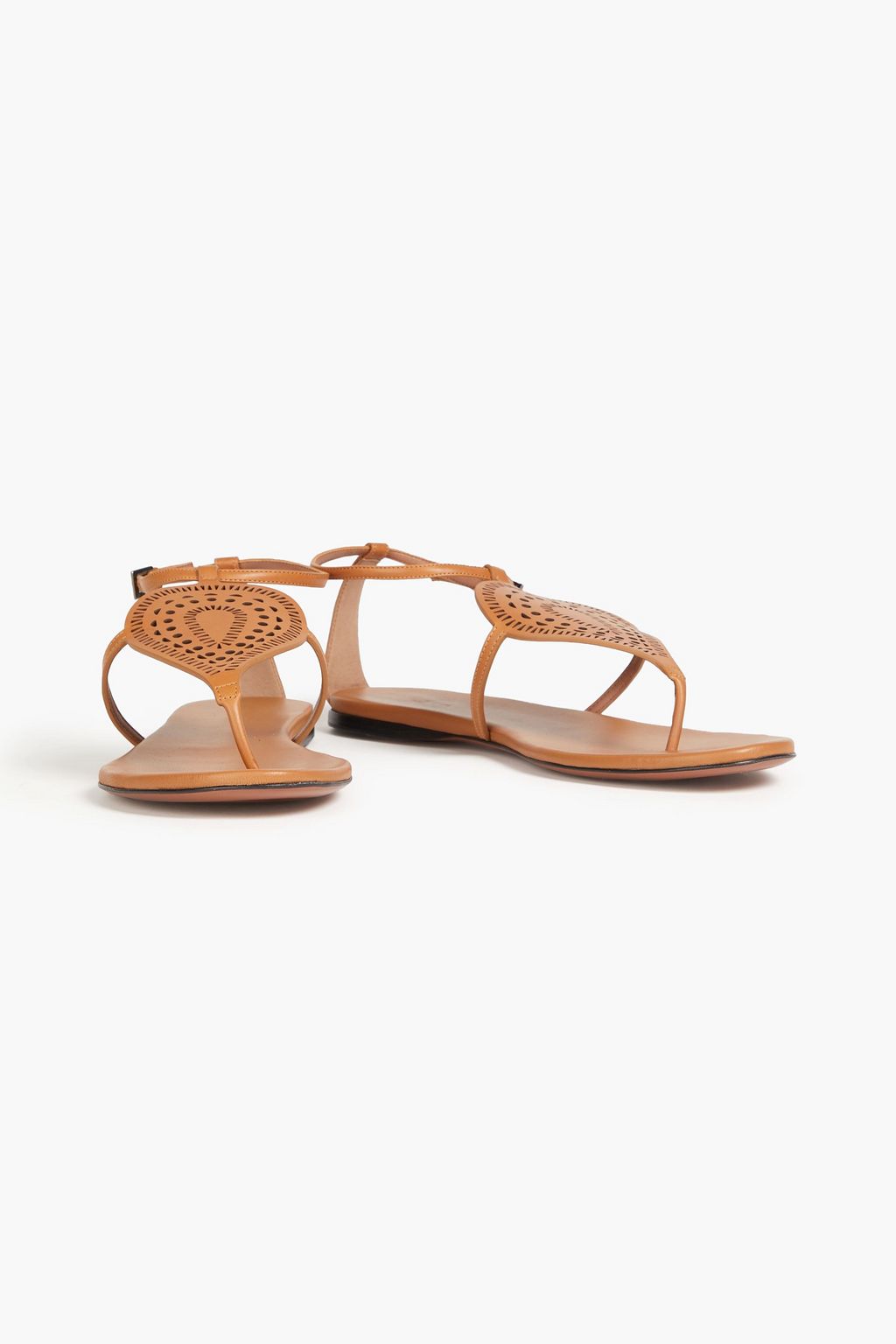 ALAÏA Laser-cut leather sandals