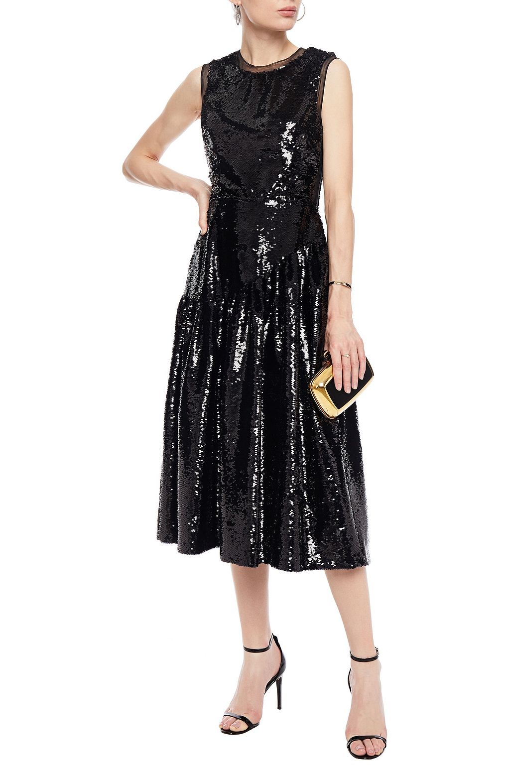 SIMONE ROCHA Frame sequined tulle midi dress