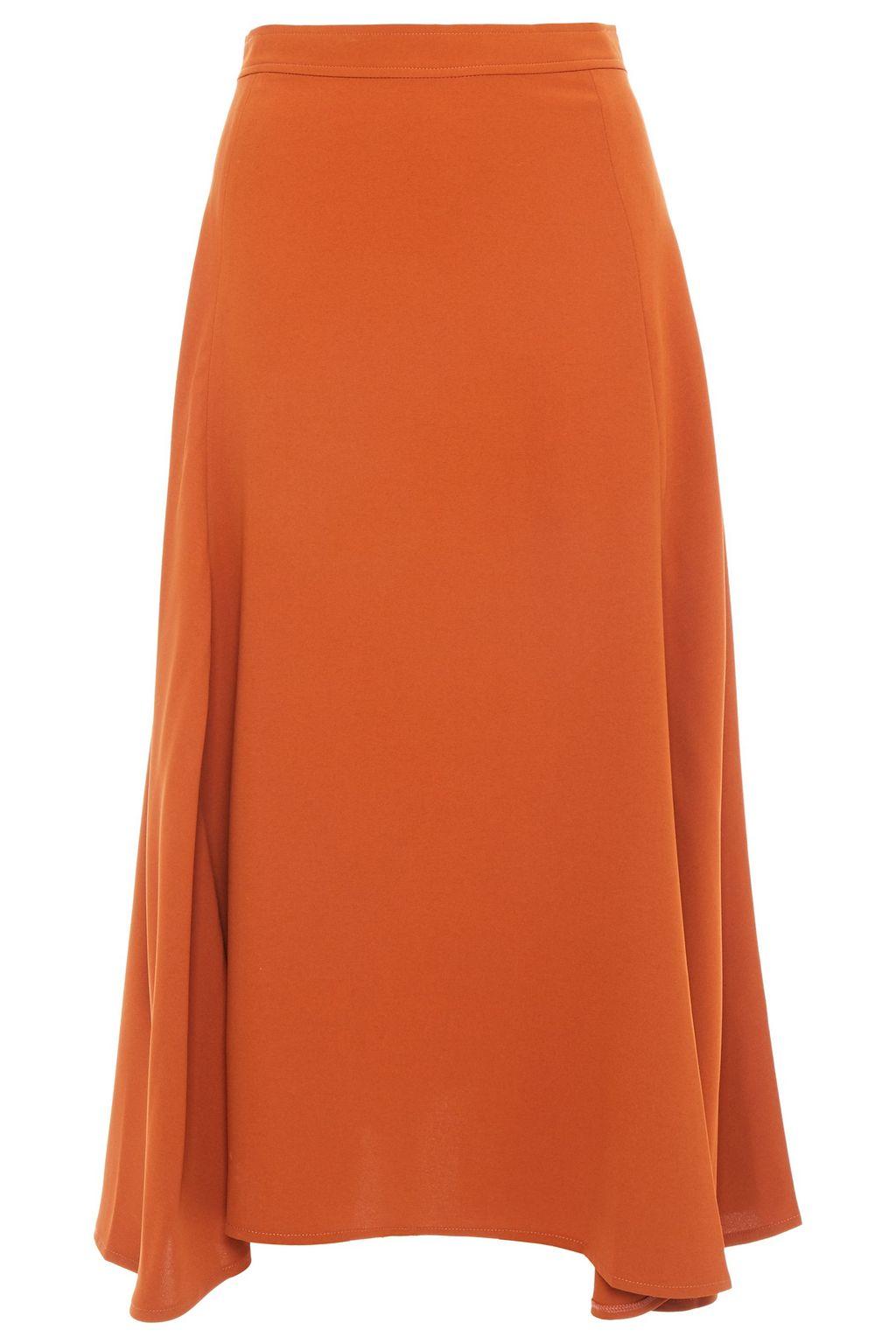 IRIS & INK Ella asymmetric crepe midi skirt | Sale up to 70% off | THE ...