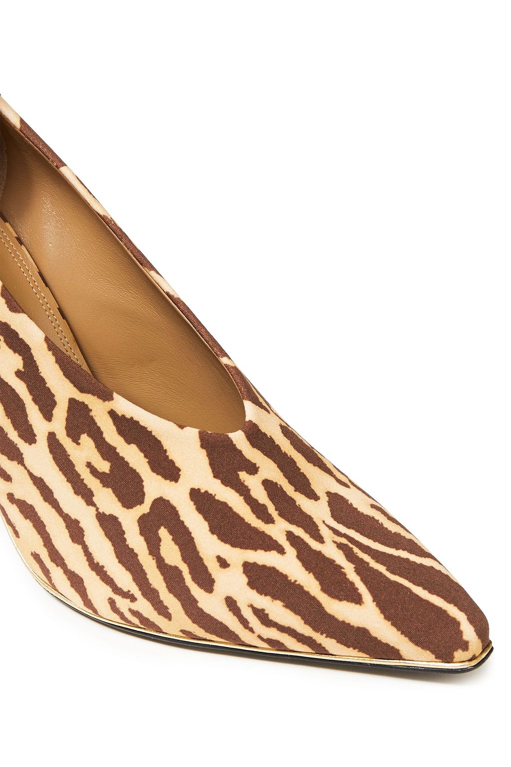 ZIMMERMANN Lace-up leopard-print stretch-jersey pumps