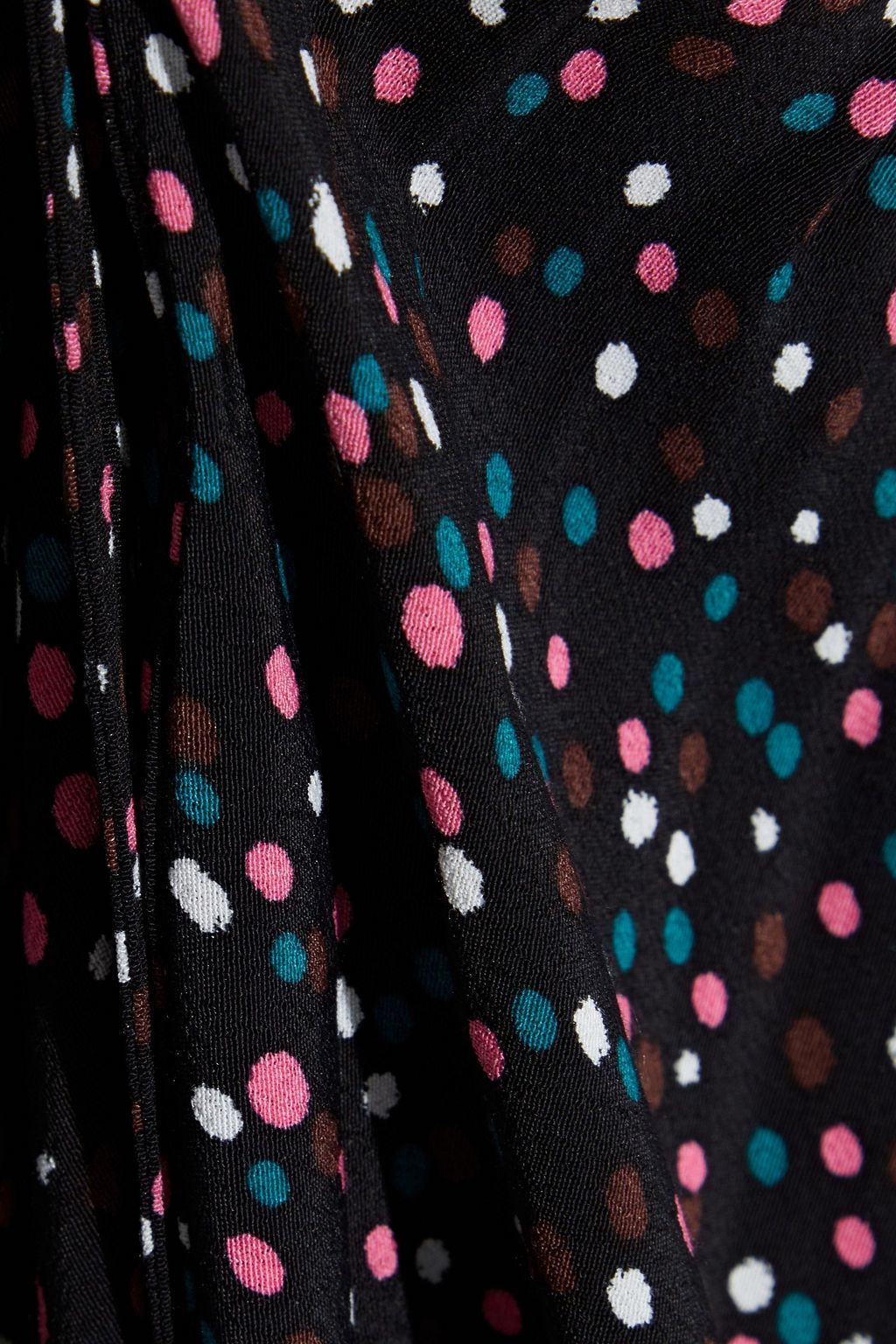 DIANE VON FURSTENBERG Peony pleated printed crepe midi dress