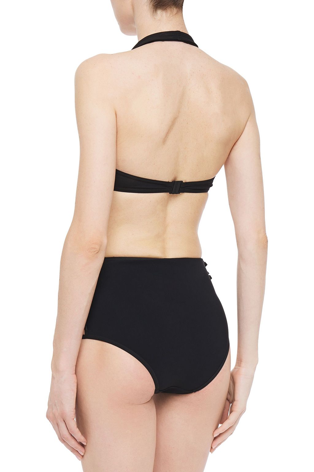 ZIMMERMANN Bow-embellished cutout high-rise bikini briefs