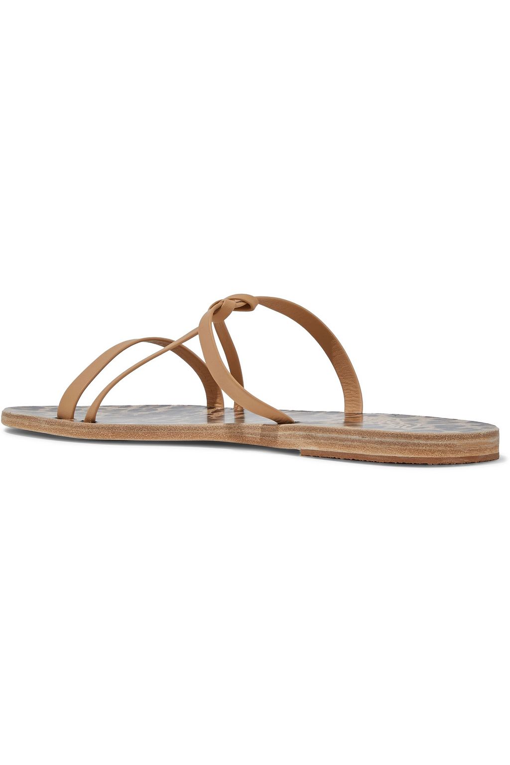 ANCIENT GREEK SANDALS Spetses knotted metallic textured-leather sandals