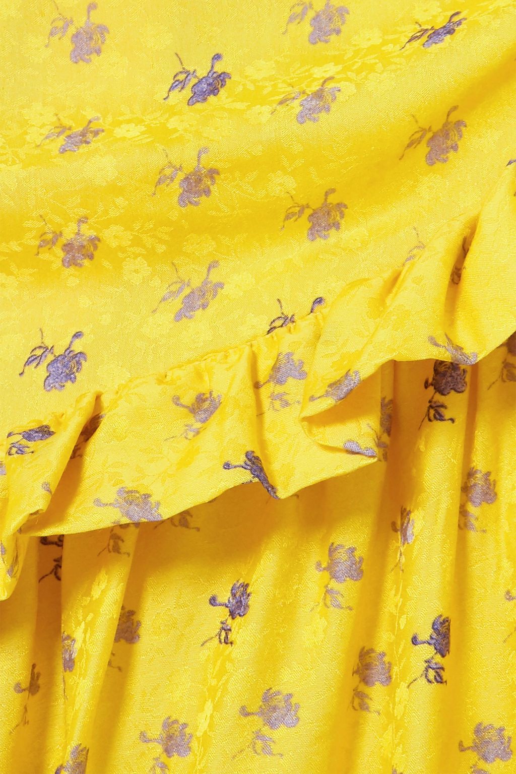 PREEN BY THORNTON BREGAZZI Aubrey gathered ruffled floral-jacquard maxi dress