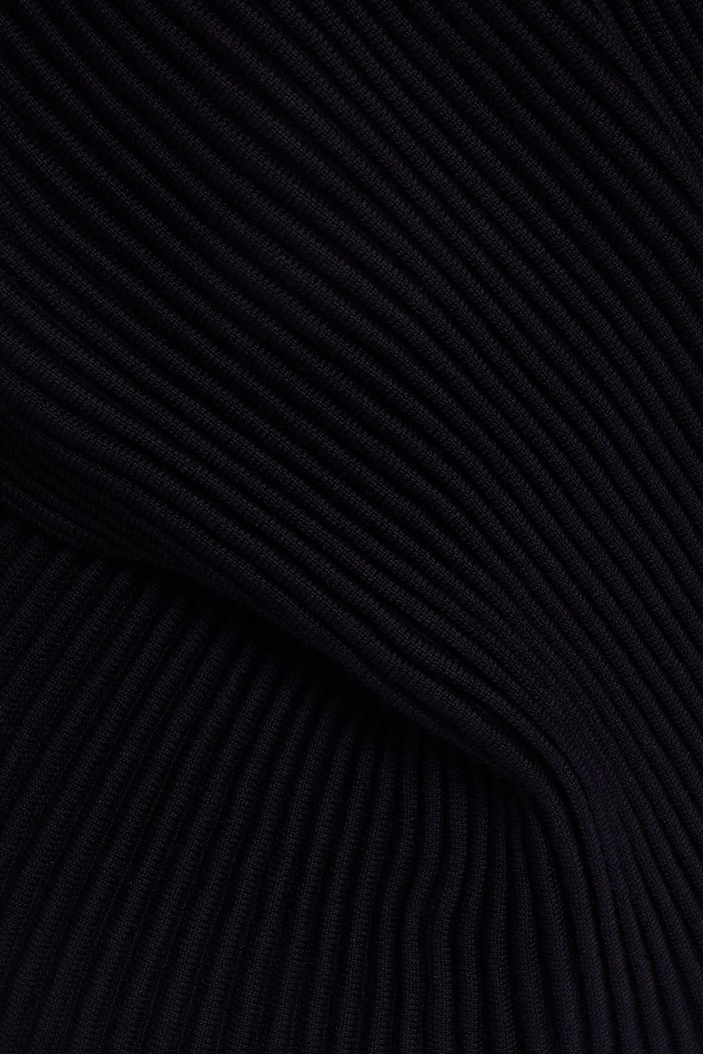 VICTORIA, VICTORIA BECKHAM Wrap-effect ribbed wool sweater