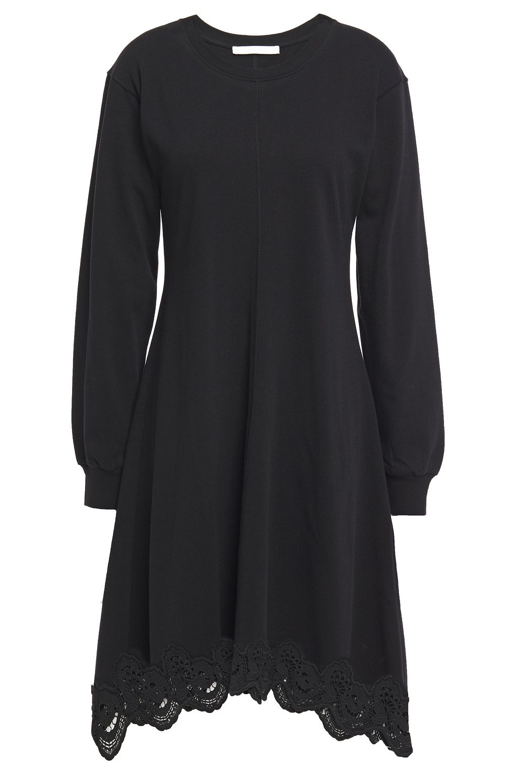 black cotton jersey dress