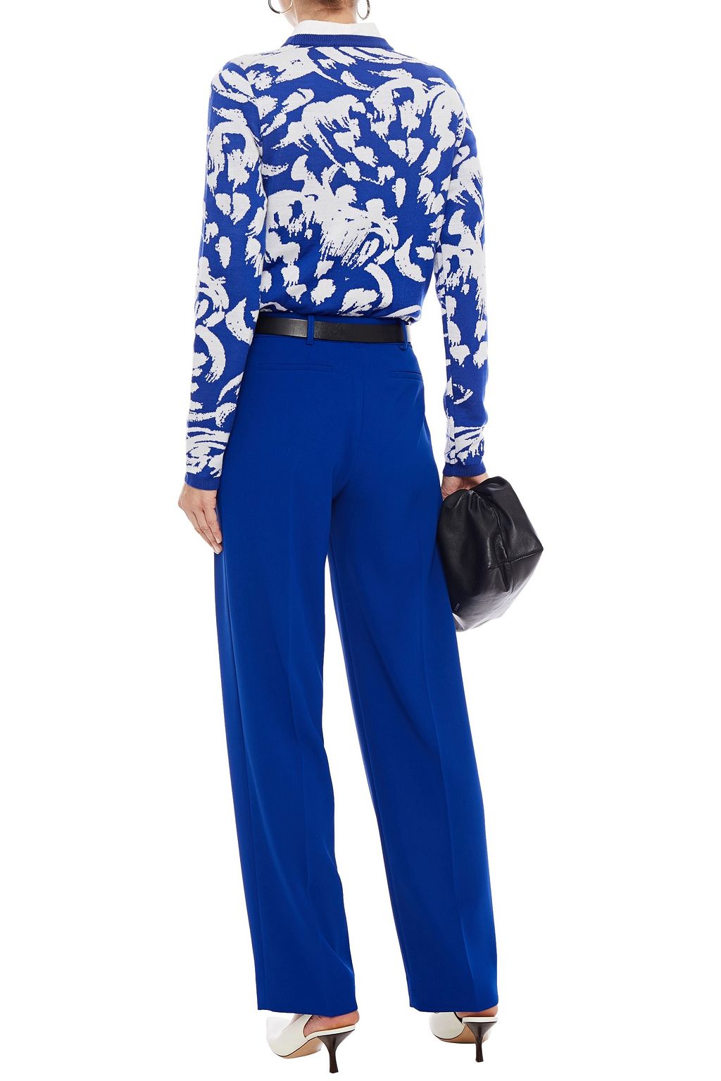 VICTORIA, VICTORIA BECKHAM Pleated crepe tapered pants